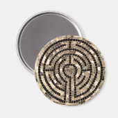 LABYRINT V ronde magneet (Voorkant / Achterkant)