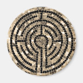 LABYRINT V ronde magneet (Voorkant)