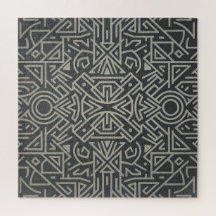 Labyrint van Lijnen | Tribale Geometrische Patroon