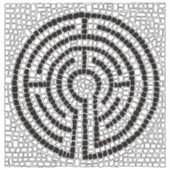 LABYRINT VII 2x2 Vinyl Sticker (Voorkant)