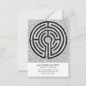 LABYRINT VII 3.5x2.5 Visitekaartje Notitiekaartje (Voorkant)
