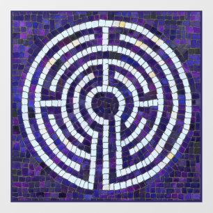 LABYRINT VIII 12x12 Raamsticker
