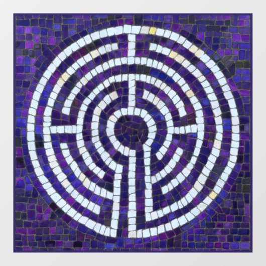 LABYRINT VIII 12x12 Raamsticker (Vel)