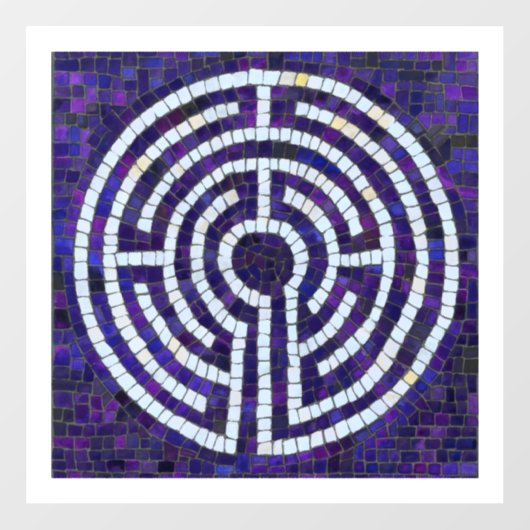 LABYRINT VIII 12x12 Raamsticker - Wit (Vel)