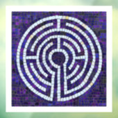 LABYRINT VIII 12x12 Raamsticker - Wit (Vel 3)