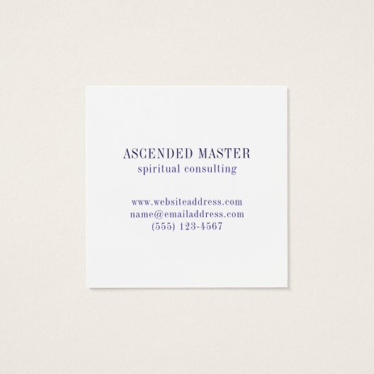 LABYRINT VIII Vierkant Visitekaartje (Achterkant)