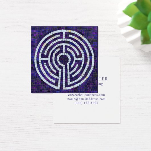LABYRINT VIII Vierkant Visitekaartje (Bureau)