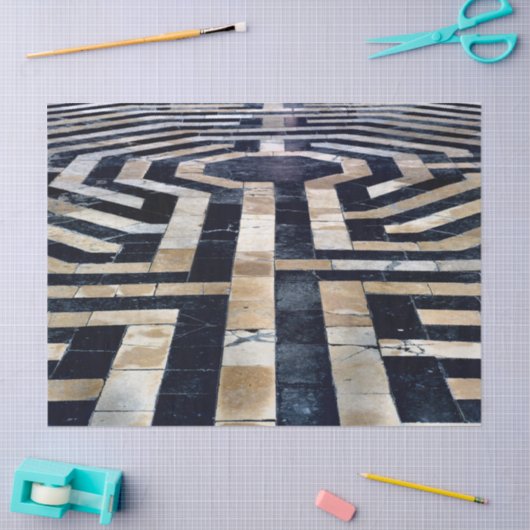 labyrint vloerpapier tissuepapier (Craft)