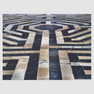 labyrint vloerpapier tissuepapier