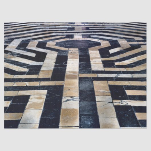 labyrint vloerpapier tissuepapier (Voorkant)