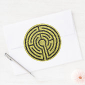 LABYRINT XV Grote ronde Stickers (Envelop)