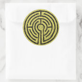 LABYRINT XV Grote ronde Stickers (Tas)