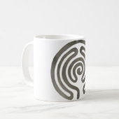 labyrinth antique silver koffiemok (Voorkant links)