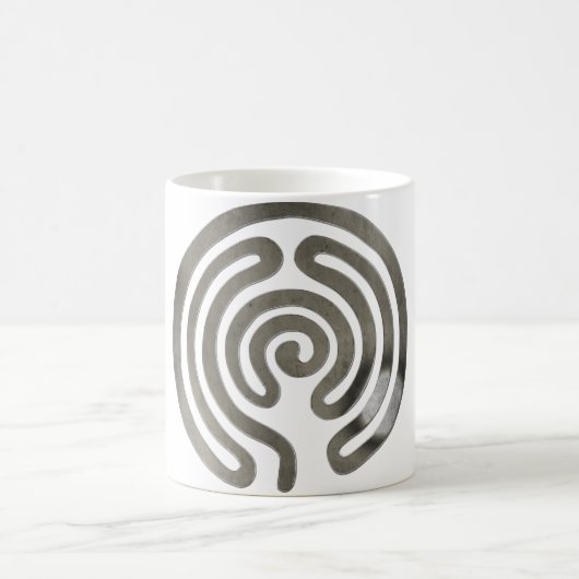 labyrinth antique silver koffiemok (Center)