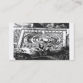 Labyrinth at Heidelberg, Hortus Palatinus (gravi) Visitekaartje (Achterkant)