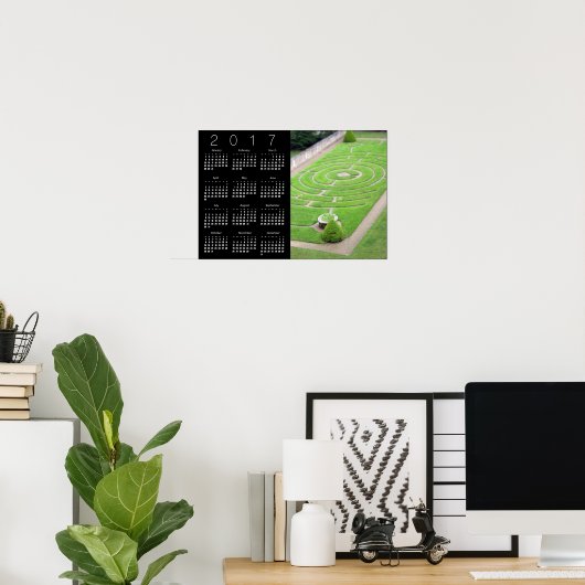 Labyrinth Calendar Poster 2017 (Thuiskantoor)