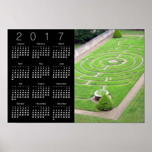 Labyrinth Calendar Poster 2017 (Voorkant)