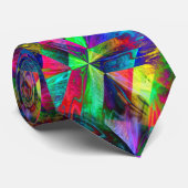 Labyrinth coole trippy moderne abstracte kunst stropdas (Opgerold)