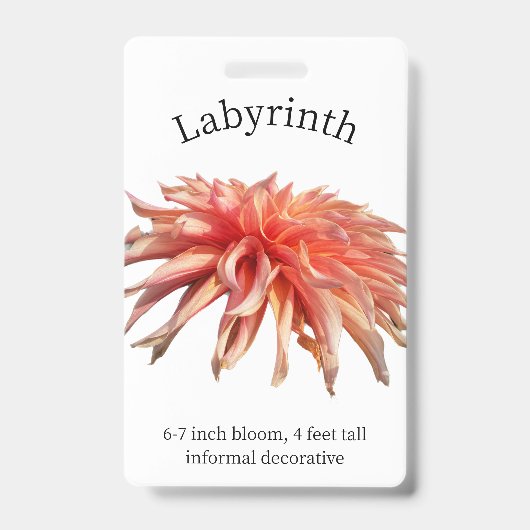 Labyrinth Dahlia ID Badge (Voorzijde)