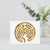 Labyrinth GOLD | Maak uw eigen achtergrond Briefkaart (Staand voorkant)