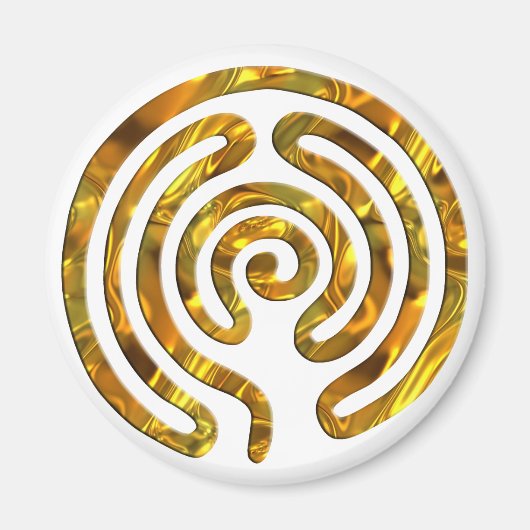 Labyrinth GOLD | Maak uw eigen achtergrond Magneet (Voorkant)