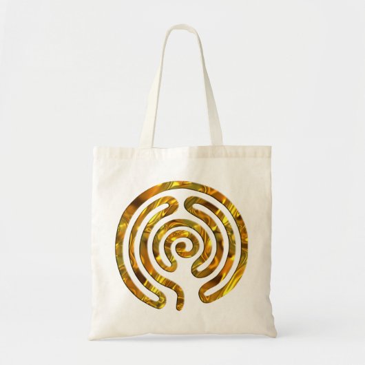 Labyrinth GOLD Tote Bag (Voorkant)