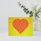 Labyrinth Heart Briefkaart (Staand voorkant)