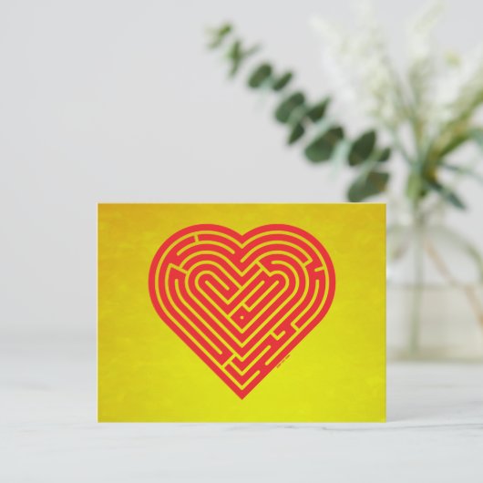 Labyrinth Heart Briefkaart (Staand voorkant)