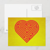 Labyrinth Heart Briefkaart (Voorkant / Achterkant)
