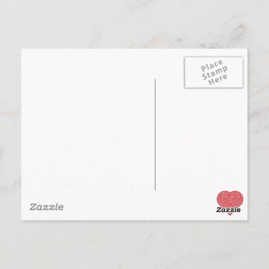 Labyrinth Heart Briefkaart (Achterkant)