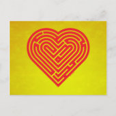 Labyrinth Heart Briefkaart (Voorkant)