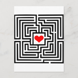 Labyrinth - Heart Briefkaart