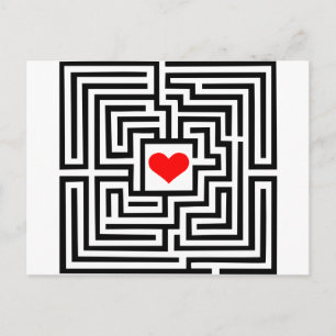 Labyrinth - Heart Briefkaart