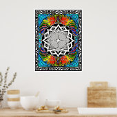 Labyrinth het pad van de minste weerstand poster (Keuken)