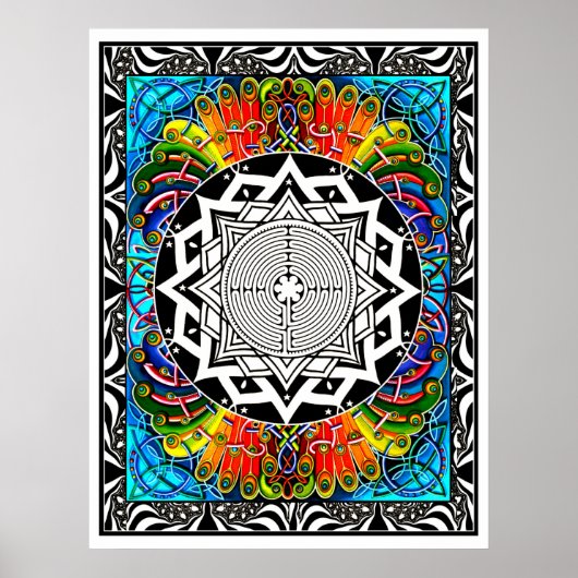 Labyrinth het pad van de minste weerstand poster (Voorkant)