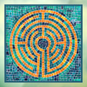 LABYRINTH II 12x12 Venstervastklampen Raamsticker (Vel 3)