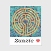 LABYRINTH II 2x2 Vinyl Sticker (Vel)