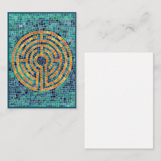 LABYRINTH II 3.5x2.5 Vlakke Nota Kaart Notitiekaartje (Voorkant / Achterkant)