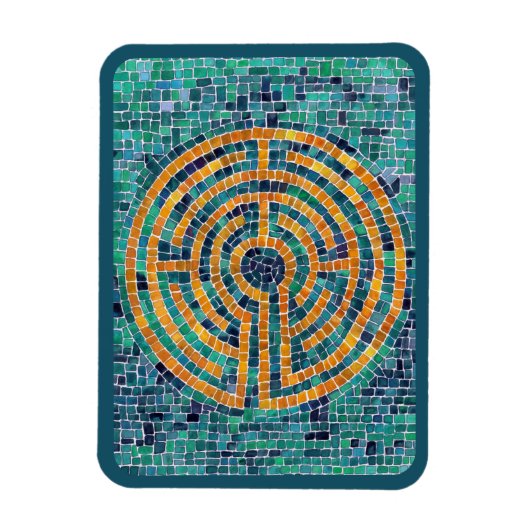 LABYRINTH II 3x4 flexibele magneet - groen (Verticaal)
