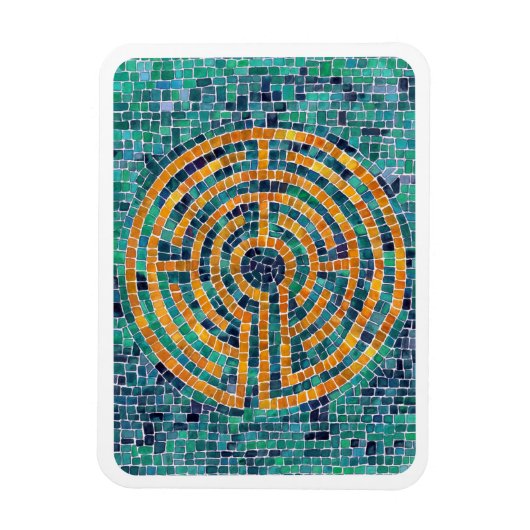 LABYRINTH II 3x4 Flexibele Magneet - Wit (Verticaal)