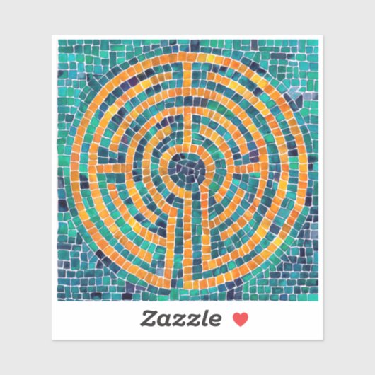 LABYRINTH II 4x4 Vinyl Sticker (Vel)