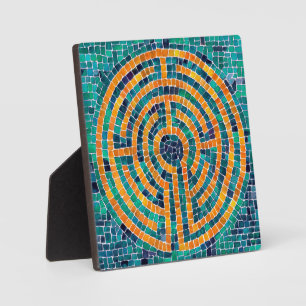LABYRINTH II 5.25 Vierkante Plaque met Ezel Fotoplaat