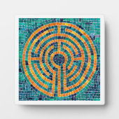 LABYRINTH II 5.25 Vierkante Plaque - Wit Fotoplaat (Voorkant)