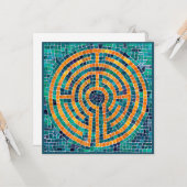 LABYRINTH II 5,25" vierkante platte Kaart (Voorkant / Achterkant in situ)