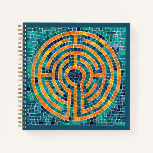 LABYRINTH II 8.5x8.5 Spiraalschriftboek Notitieboek