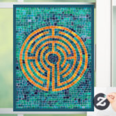 LABYRINTH II 8x11 Venster Cling - Groen Raamsticker (Huis)