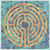 LABYRINTH II 8x8 Vinyl Sticker (Voorkant)