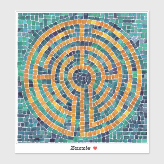 LABYRINTH II 8x8 Vinyl Sticker (Vel)