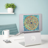 LABYRINTH II 8x8 Vinyl Sticker (Laptop op bureau)