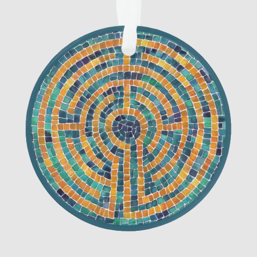 LABYRINTH II Acrylcirkel Ornament (achterkant)